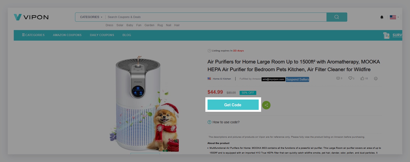 Get promo code
